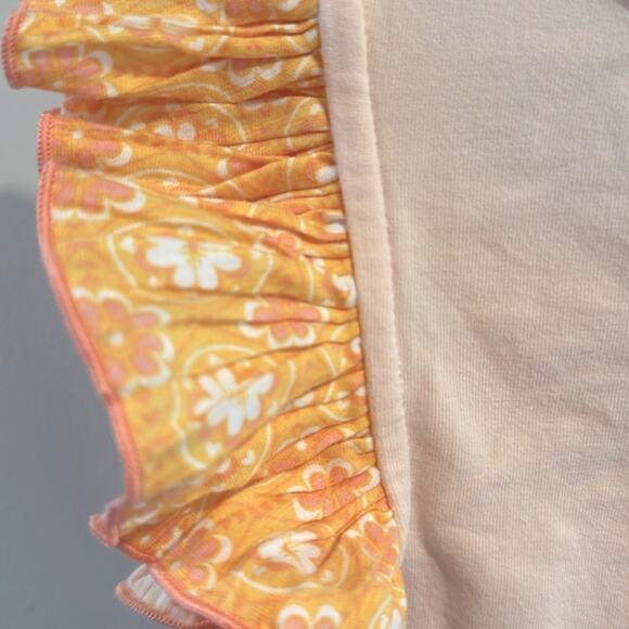 Matilda Jane Riley Solid Pleated Print Sleeve Top size 2 - Picture 6 of 8